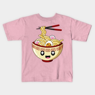 Cute Ramen Bowl - Kawaii ラーメン Kids T-Shirt